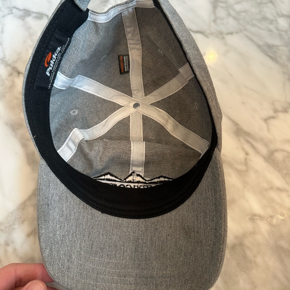 Gray Embroidered Baseball Cap - Picture 2 of 3